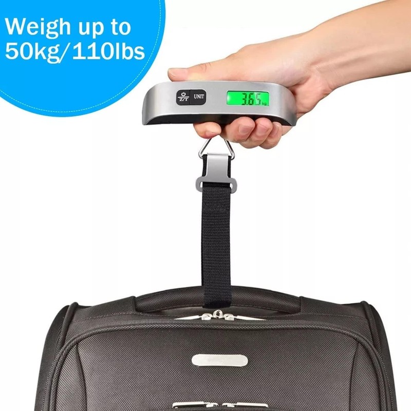 Afzanic Digital Luggage Scale, Travel Luggage Weight Scale, Max 110lbs/50kg