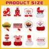 12 Pcs BBQ Baby Shower Centerpieces BBQ Tables Decorations Barbecue