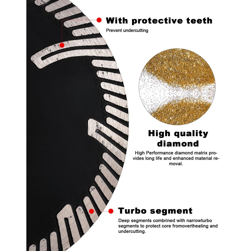 Casaverde 125mm Diamond Cutting Disc,Diamond Blade for Granite and Marble