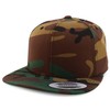 Trendy Apparel Shop Small Number 73 Back Embroidered Flatbill Snapback