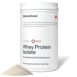 Momentous Essential Grass-Fed Whey Protein Powder - 20 g Whey Isolate Protein - NSF Certified for Sport - Gluten-Free - 25 Servings for Essential Ever
