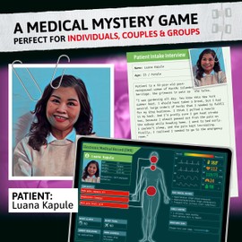 TOMY Medical Mysteries: Miami Flatline – A Cooperative Board Game for Ages 14+ with 4 Cases to Diagnose and Save Your Patients! Perfect for Family, Friends, and Memorable Date Nights!