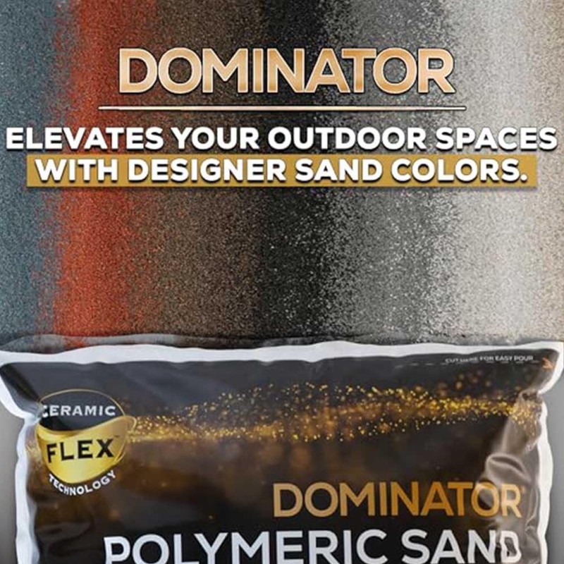 DOMINATOR Polymeric Sand for Pavers, Titanium Gray, 40 lbs -