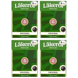 Cloetta Lakerol CLASSIC ORIGINAL Pastilles 4 Boxes of 75g 10.4oz