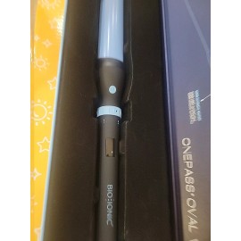 Bio Ionic Nano Ionic MX OnePass Oval Wand Curling Iron- NEW