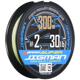 X-Braid Super Jigman X4, 328.1 yd (300 m), No. 2, 30 lbs, 5 Colors