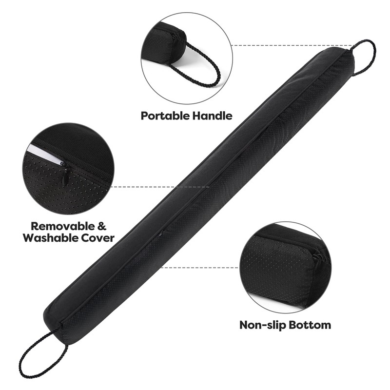 Comfyanno 36” Weighted Under Door Draft Stopper, Fits Front, Bedroom,