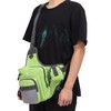 Polyester Multifunctional Fishing Tackle Crossbody Bag with Adjustable Shoulder Straps(Green