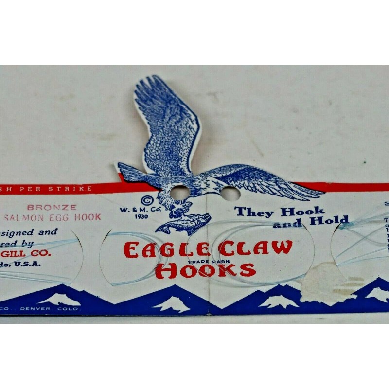 Eagle Claw Rare Vintage Eagle Claw Fishing Hooks Size 14