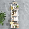 ODesign 4 Tier Height-Adjustable Shower Caddy Hanging Anti-Swing-Over The Shower