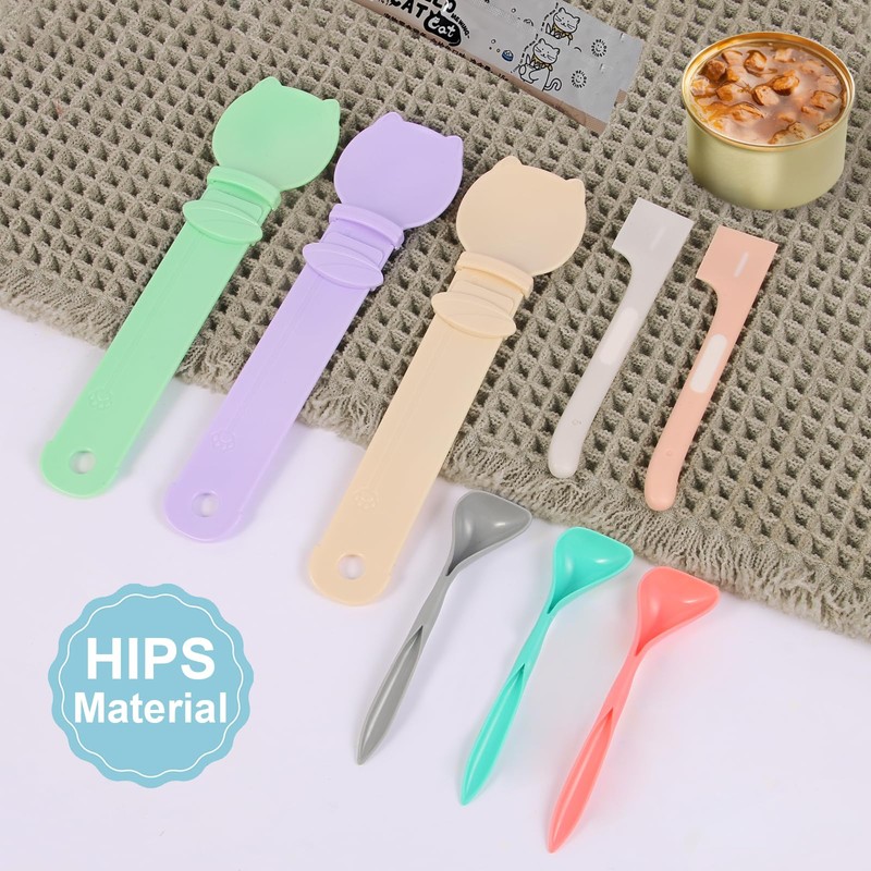 8PCS Cat Treat Feeder Spoon – Mess-Free Cat Squeeze Spoon