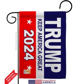 Keep America Great Garden Flags Pack Patriotic President Democrat Republican Tea Party United State American Election USA Vintage Applique Small Gift Yard House Banner Double-Sided 13 X 18.5