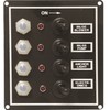 SeaSense LED Switch Panel 4 Gang with Breaker and Rubber