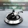 Car Air Fresheners with Solar Rotating Relieve Stress Purifie Odors