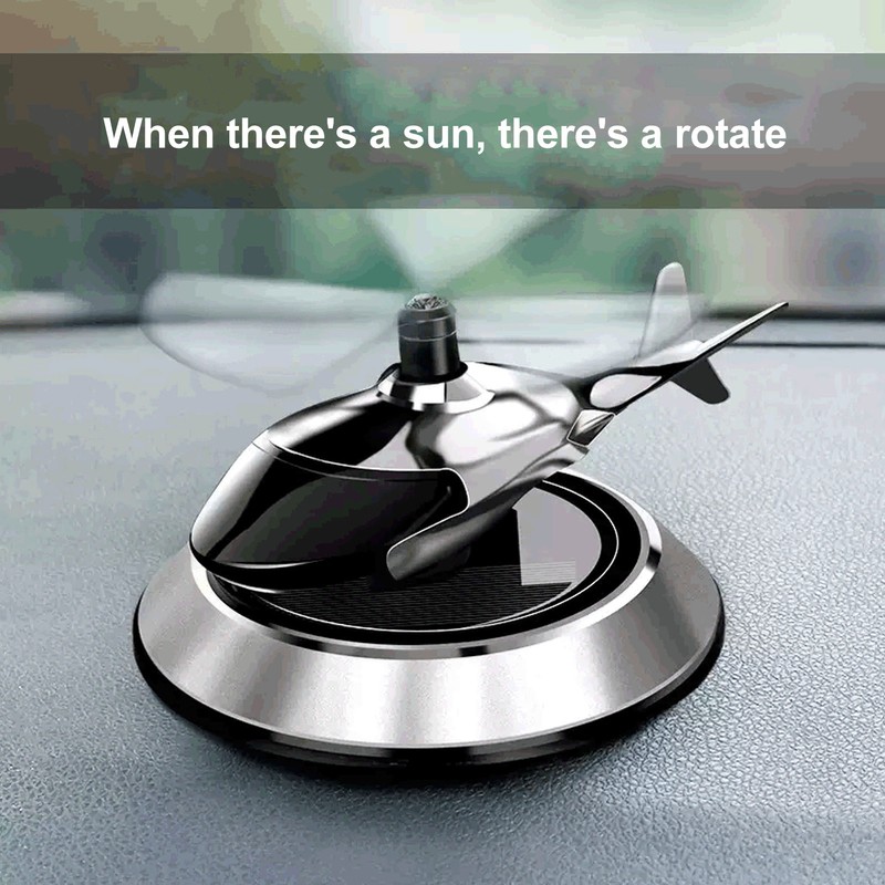 Car Air Fresheners with Solar Rotating Relieve Stress Purifie Odors