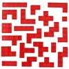 Mattel BLOKUS Game Replacement Parts ~ 21 RED PIECES