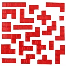 Mattel BLOKUS Game Replacement Parts ~ 21 RED PIECES