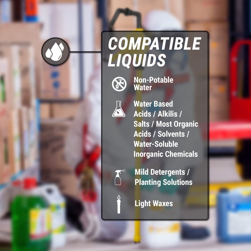 TERA PUMP Polypropelene Plastic Rotary 55 Gallon Drum Barrel Pump