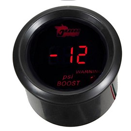 ESUPPORT Car 2" 52mm Digital Turbo Boost Gauge Red LED Light PSI Meter