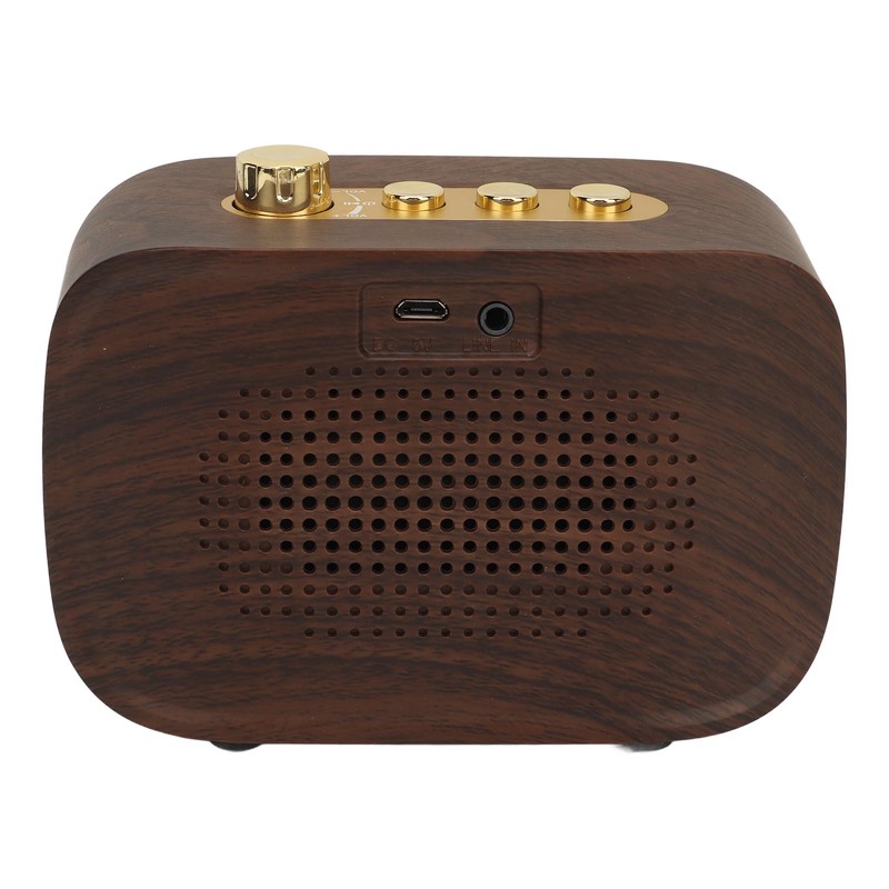 Retro Bluetooth Speaker 1500mah Clear Sound USB Port Mini Wireless