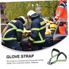 iplusmile Firefighters Glove Straps 2pcs Firefighter Work Gloves Keychain Practical