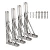 PATIKIL Folding Wall Shelf Brackets 9", 4 Pack Heavy Duty