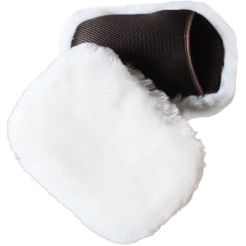ISHU Shearling Gloves for Car Washing, Premium Genuine Leather (100% Australian Natural Wool), Scratch Resistant Than Sponge, Efficient Cleaning, Car Wash Brush, For Body (2 Pieces)