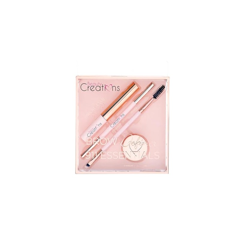 Kit de cejas essentials Dark Brow Beauty Creations 4 piezas