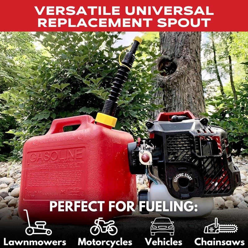 EZ-POUR Replacement Spout - Water Jug Or Gas Can Spout