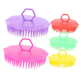 TOVINANNA 5pcs Scalp Comb Portable Hair Cleaning Brush for Shampoo Conditioner Massage Comb for Random Colors for Salon Home Use