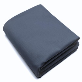 Virginia Tex Fabric, Sold by the Metre, Cotton Fabric 100%, Large Width 240 cm, Cotton Fabric 100% Oeko Tex Standard 100 Plain Colours for Sewing (Anthracite Grey, 200 cm)