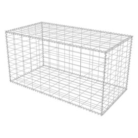 Oakestry Welded Steel Mesh Gabion Basket Outdoor Garden Landscape Rock Wall Retaining Barrier Decorative Plant Root Guard Modular Fencing System Durable Metal Structure Gopher