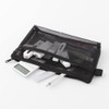DESIGNPHIL Midori 41832006 Pen Case, Mesh Pen Pouch, Black, A
