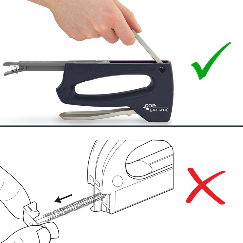 Rapesco 1137 ECO Germ-Savvy Antibacterial T8-Lite Staple Tacker, Black