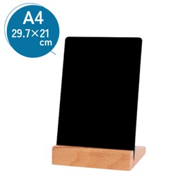 DIZLAS Signs Chalkboard Tabletop Mini Size Wooden Chalkboard Board Menu Board Menu Stand Welcome Board S M L (L (A4) Size