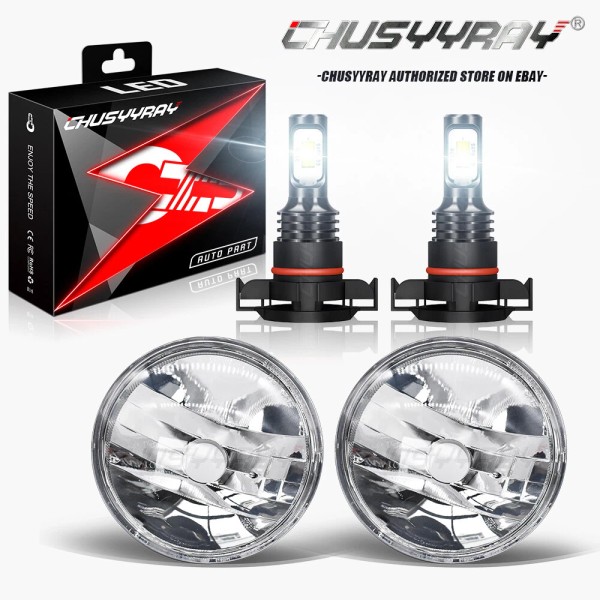 CHUSYYRAY Pair Bumper LED Fog Lights Driving Lamps For Jeep