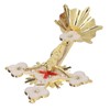 Metal Enamel Crosses Enamel Coating Anti Rust Gold White Crosses