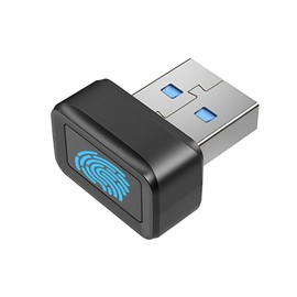 USB Fingerprint Reader, 360° Detection Mini Fingerprint Scanner 0.5s Touch Speedy Matching Portable Biometric Scanner USB Security Key for Password and File Encryption