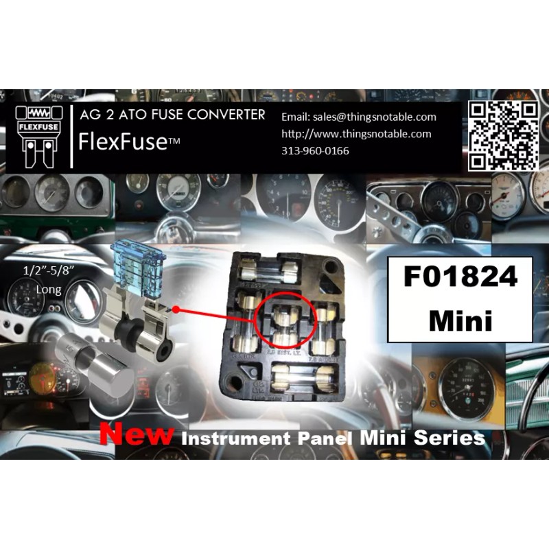 Flex-Fuse Round Glass Fuse Converter To Blade