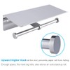 Double Toilet Paper Holder with Shelf Polished Chrome, APLusee SUS304