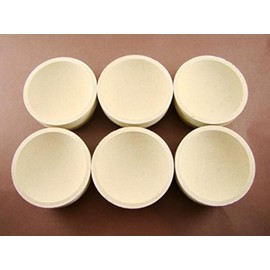 Lot of 6 - # 10 Mabor Cupel 2-3/8" Gold-Assay-Smelting-Refining-Melting-Cupels