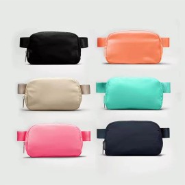 USA Nylon Zipper Waterproof Adjustable Fanny Pack Crossbody Waist Bag-Unisex 1L Hip Bag for Everywhere Belt Bag Waist Bagcolor: 1L-Mint Green
