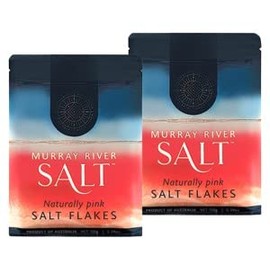2 Pack - Murray River Gourmet Salt Flakes Australia's Finest Chef Preferred Natural Salt Masterchef Featured - 5.25 oz Resealable Pouch