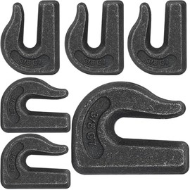 Eyluck 6 Pack 3/8" Weld On Grab Hook, Heavy Duty G70 Forged Grab Chain Hooks Great for Chain Pulling and Lifting,Utility Hook Weldable for Car, Truck, SUV, RV, UTV, Tractors Loader Bucket, Rigging