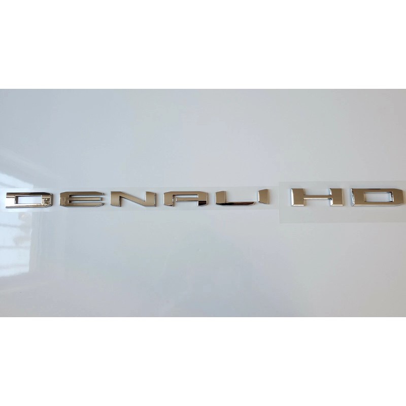 GMC 2PCS SET Chrome Door DENALI HD Emblems Letters GMC