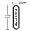 Whitehall Products Nite Bright Address Sign, 16" x 4.5", Black