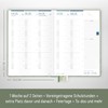 Häfft® Teacher Planner 2025/2026 A5+ "Green Poppy" Hardcover Teacher's Calendar,