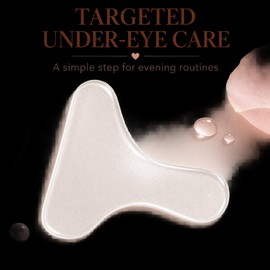 Reusable T-Shaped Under-Eye Care Patch, Soft Flexible Silicone-Style Facial Pad for Overnight Beauty Routines and Travel