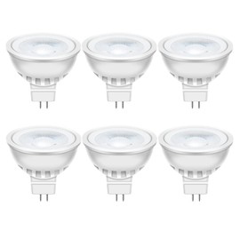 Auting Auting GU5.3 led warmwei? MR16 LED 5W Lampe 12V, 50 Watt ersetzt, 2700K Warmwei? 38 Abstrahlwinkel LED Spot MR16, 560Lm AC/DC 12Volt LED Leuchtmittel, Nicht dimmbar, 6 Stck