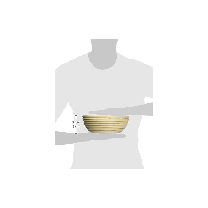 Frieling Banneton Bread Proofing Basket - 8-Inch, Beige, Round -